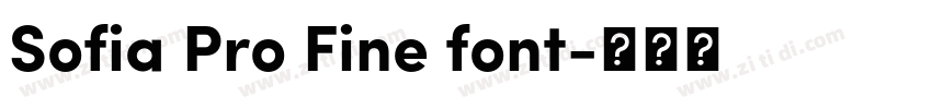 Sofia Pro Fine font字体转换